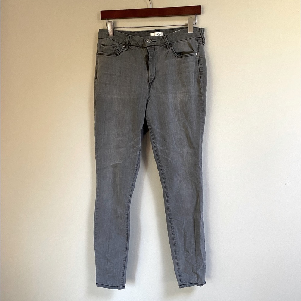 Jessica Simpson High Rise Skinny Gray Jeans 31w